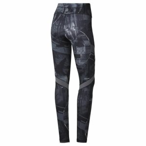 Legginsy Damskie Reebok WOR Meet You There Moonshift Czarne PL 40GSAMF